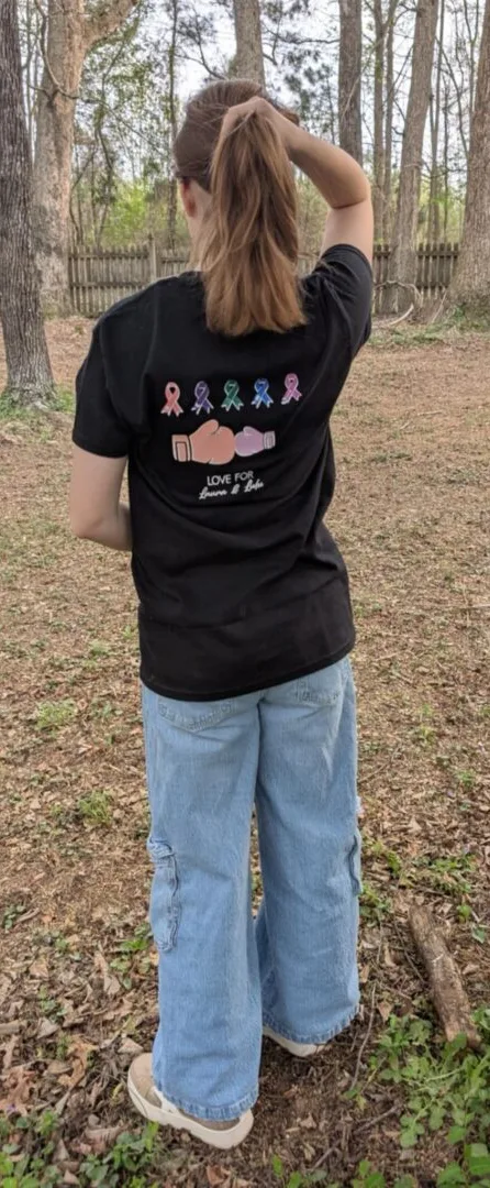 Love for Laura & Lulu Awareness T-shirt - Image 3