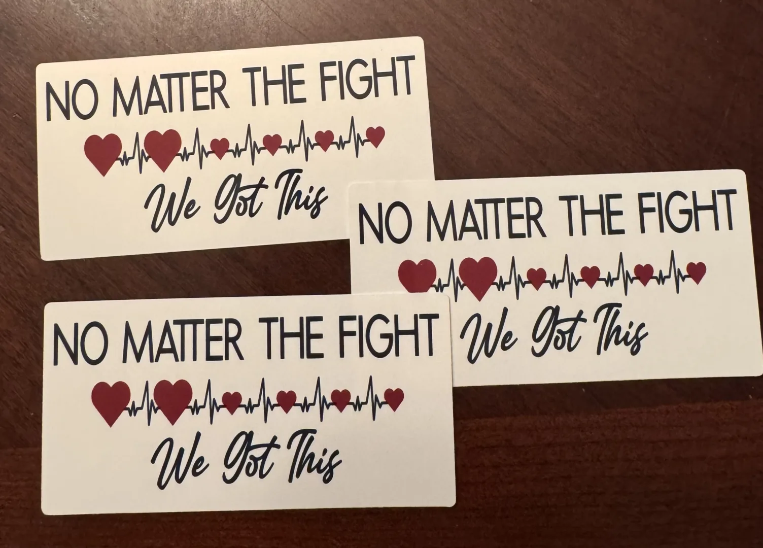 Love for Laura and Lulu - No Matter The Fight Sticker - Image 2