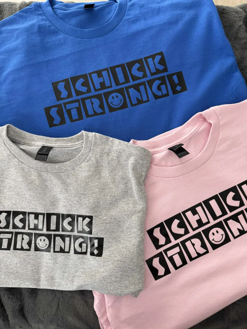 Schick Strong! - Wear the Love - Royal Blue Shirt - Image 2