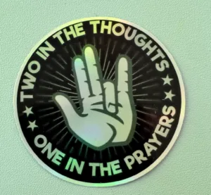 Give'm the shocker with two in the thoughts and and 1 in the prayers!