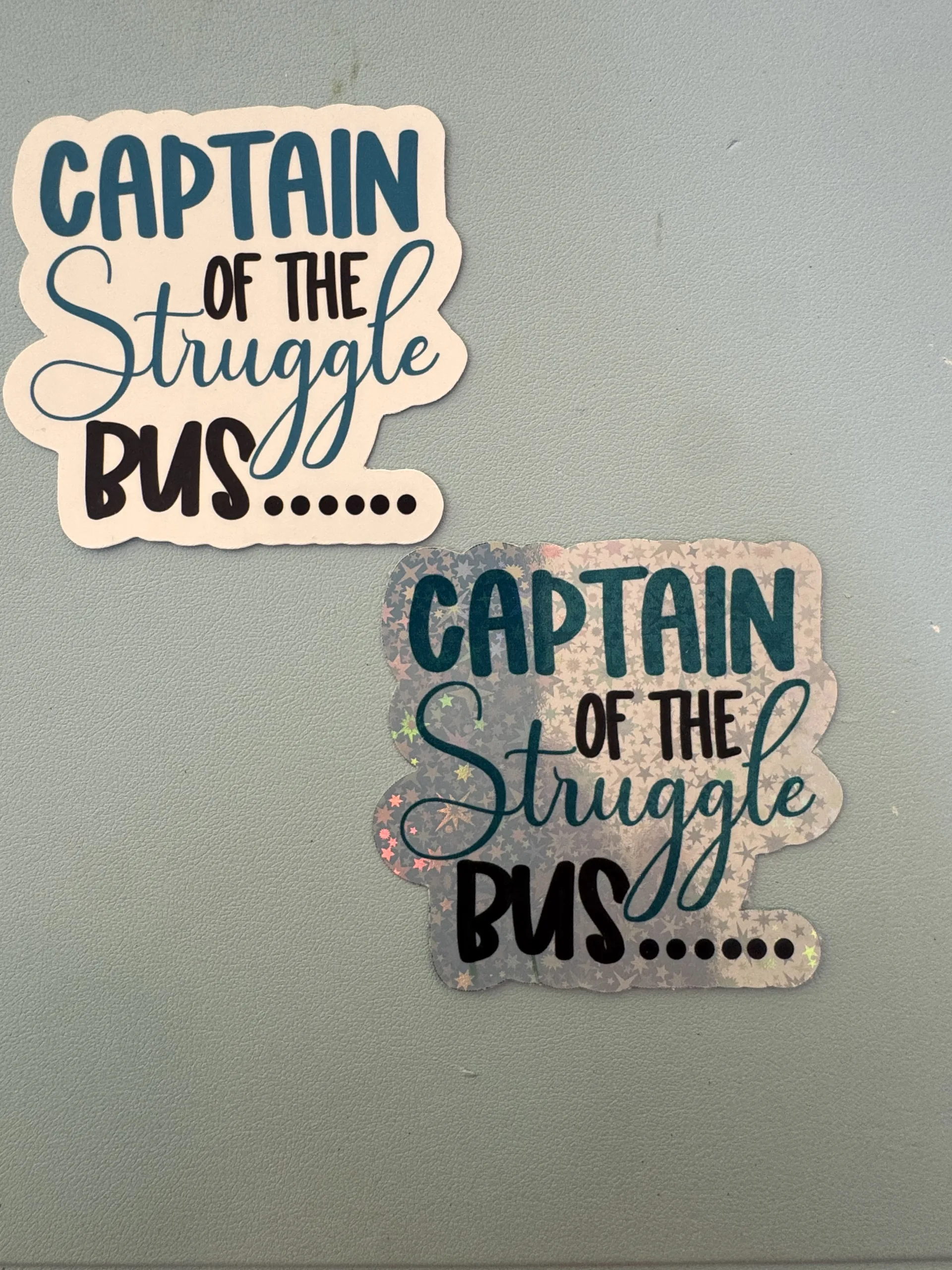 Captain of the Struggle bus...