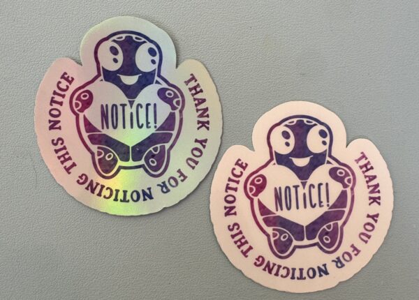 We noticed you noticing this. Thank you for noticing this notice.
