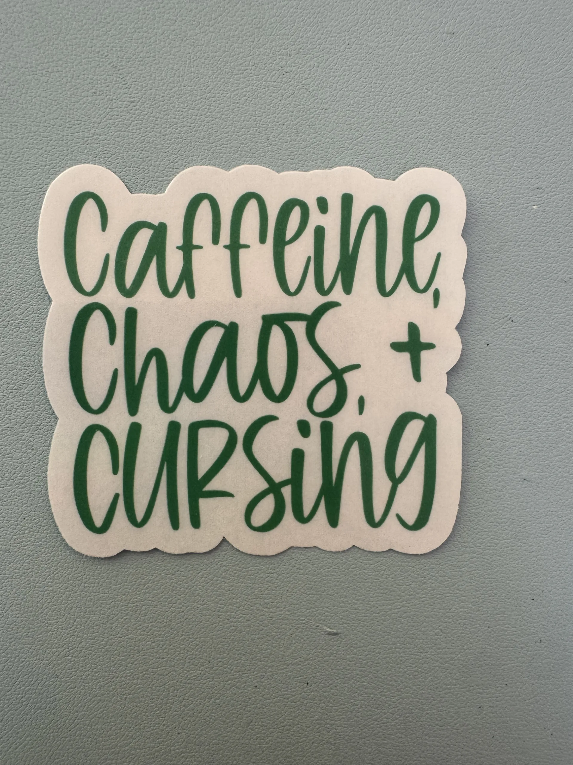 Caffiene, chaos, + cursing - our favorite